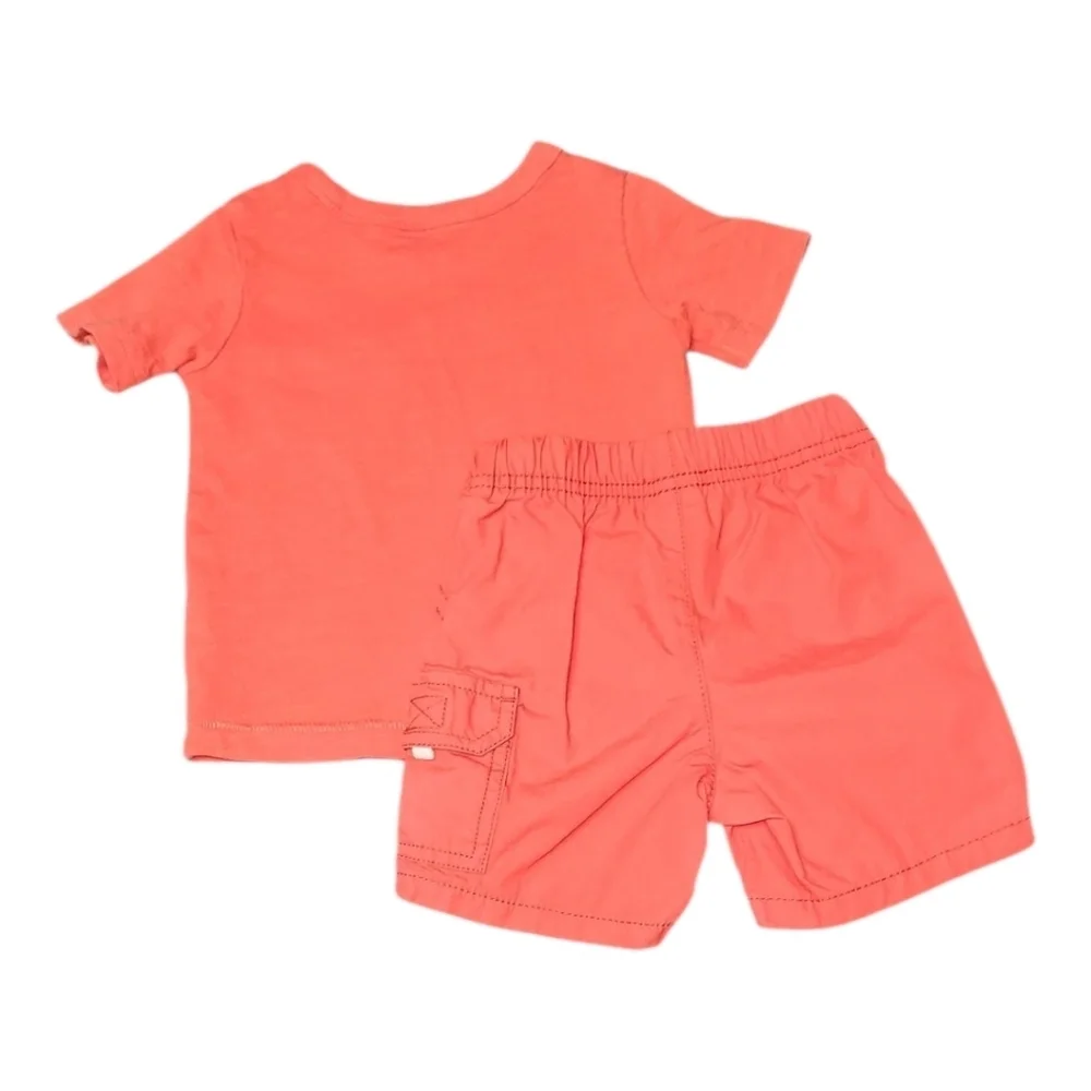 Carter's Playful Monster Tee and Shorts Set 12 Months
